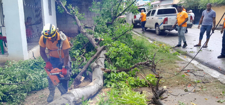 Fuertes vientos del huracán Beryl derriban techos y árboles en Barahona y Pedernales